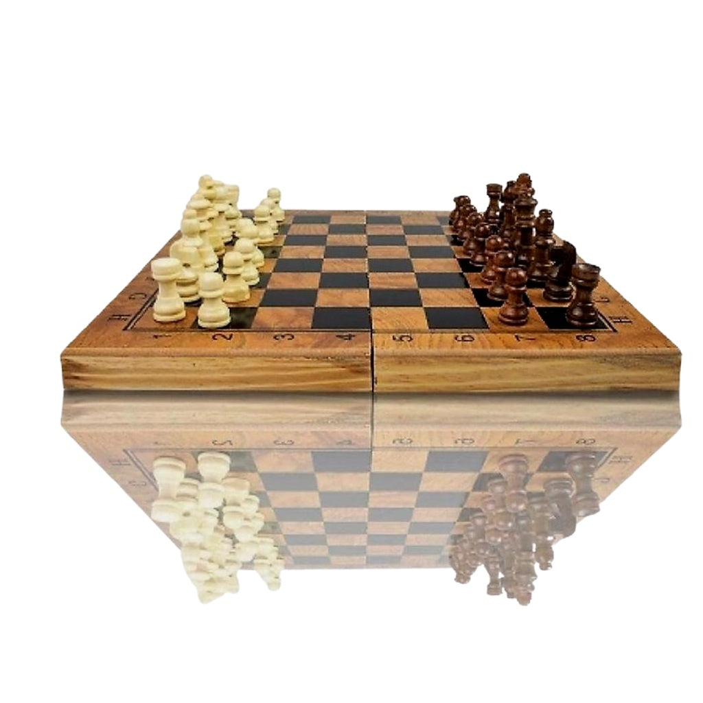 Bstfamly kirsite jogo de xadrez de metal portátil jogo de xadrez  internacional de madeira dobrável xadrez