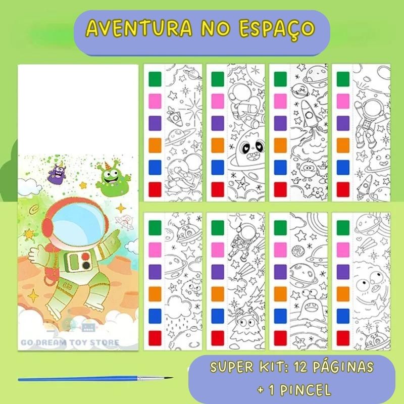 Aquarela Kids - Livro de Pintura Educativo