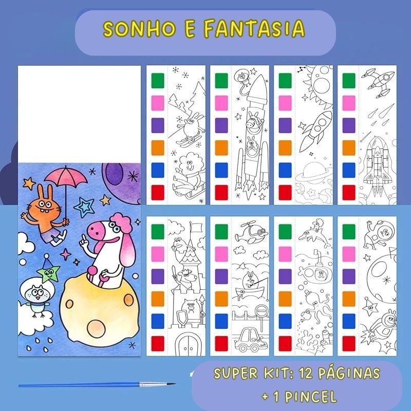 Aquarela Kids - Livro de Pintura Educativo