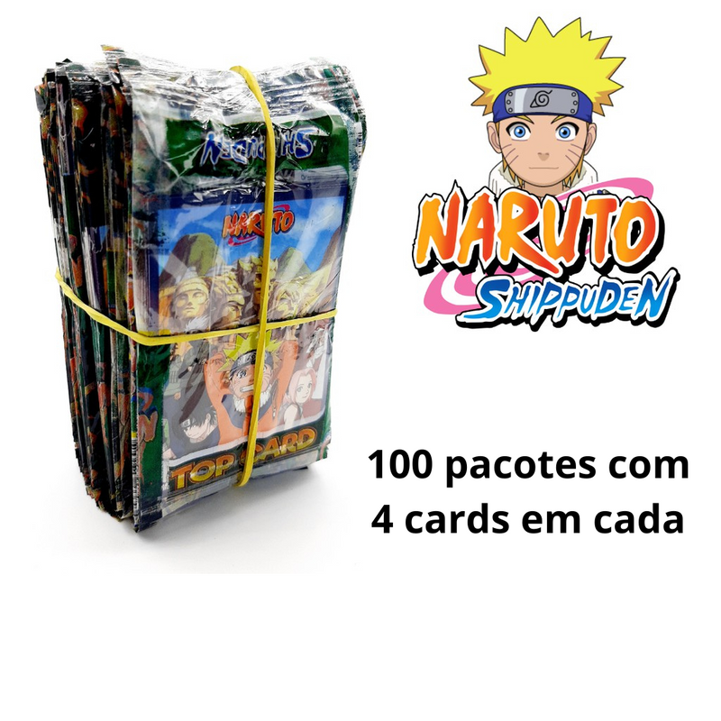 50 Pacotinhos de Cards Naruto - 200 Cartas