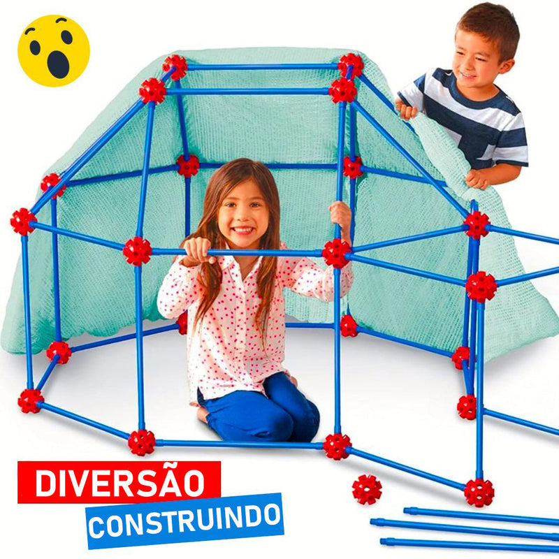 Kit Construtor de Tendas com Tubos - 85 Peças