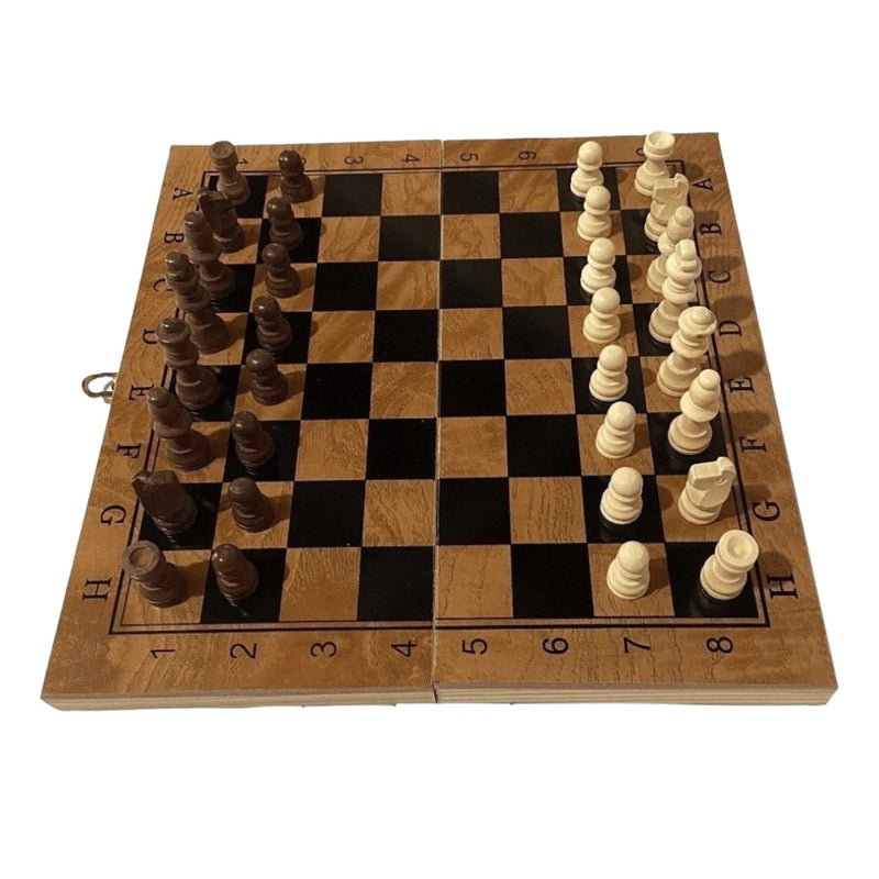 49cm de madeira dobrável tabuleiro de xadrez magnético