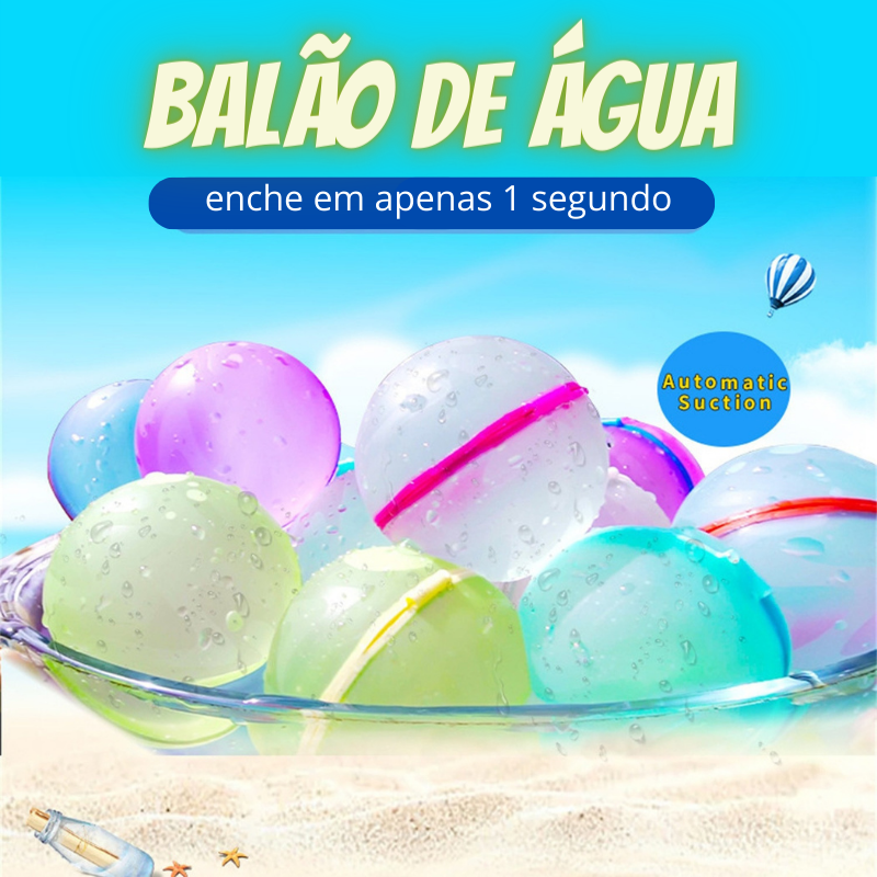 Balões de Água Reutilizáveis - Brinquedo de Verão