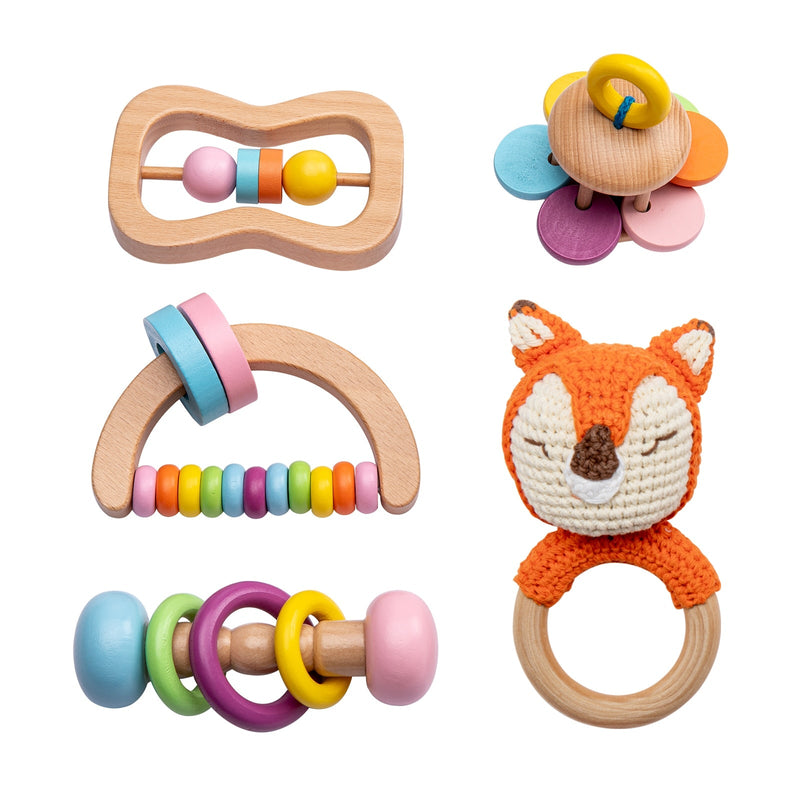 Kit Brinquedos para Desenvolvimento do Bebê - Montessori