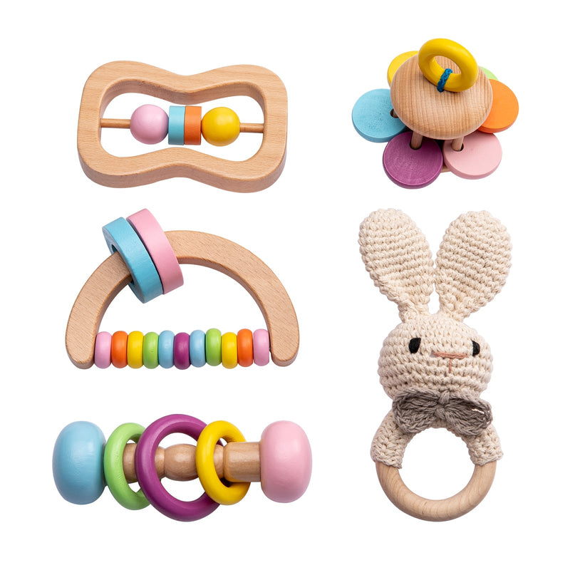 Kit Brinquedos para Desenvolvimento do Bebê - Montessori