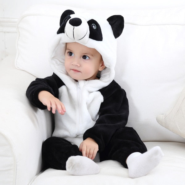 Macacão Infantil Bichinhos - Panda