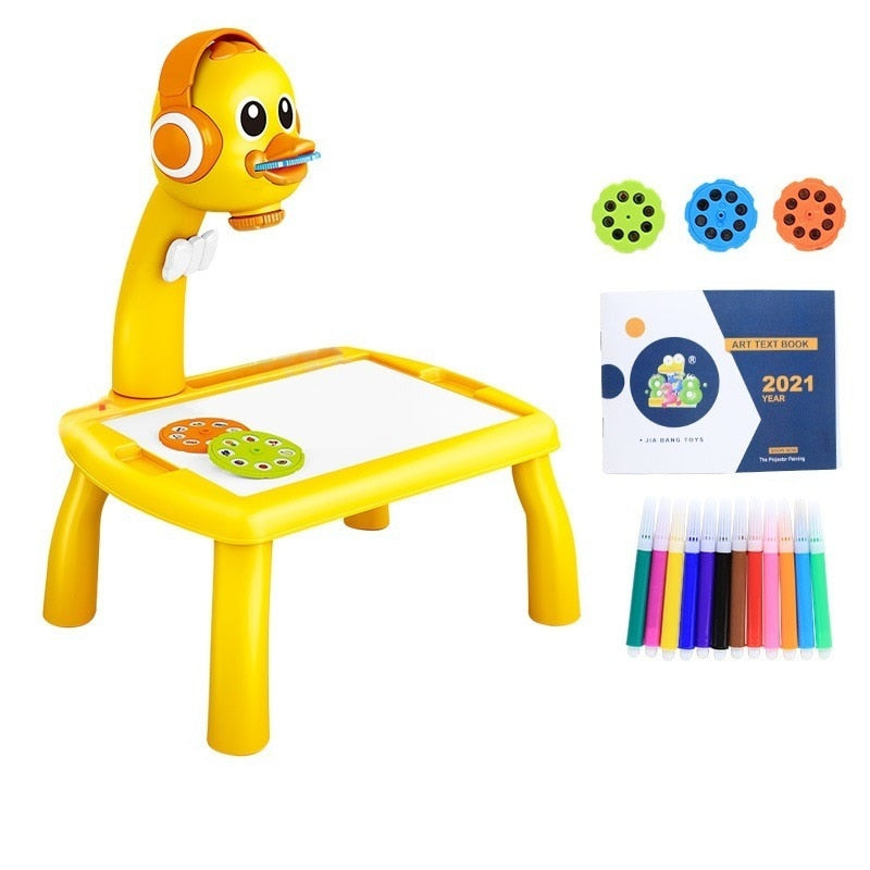 Mesa de Desenho Infantil com Projetor