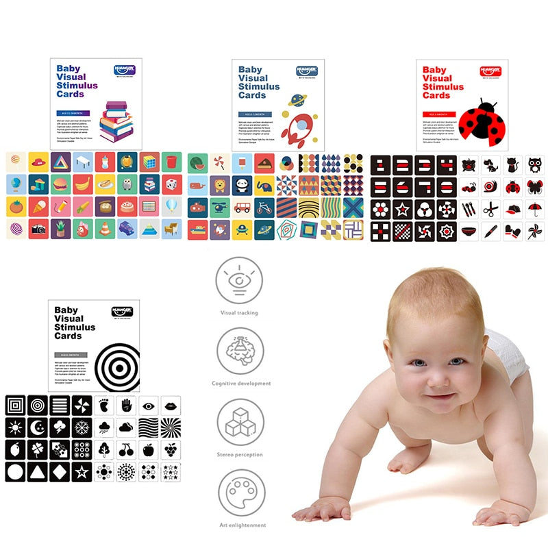 Kit de Flashcards - Desenvolvimento Cognitivo para Bebês