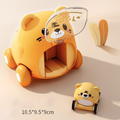 Montessori, Veículo de Catapulta Mini Carro Urso para Crianças