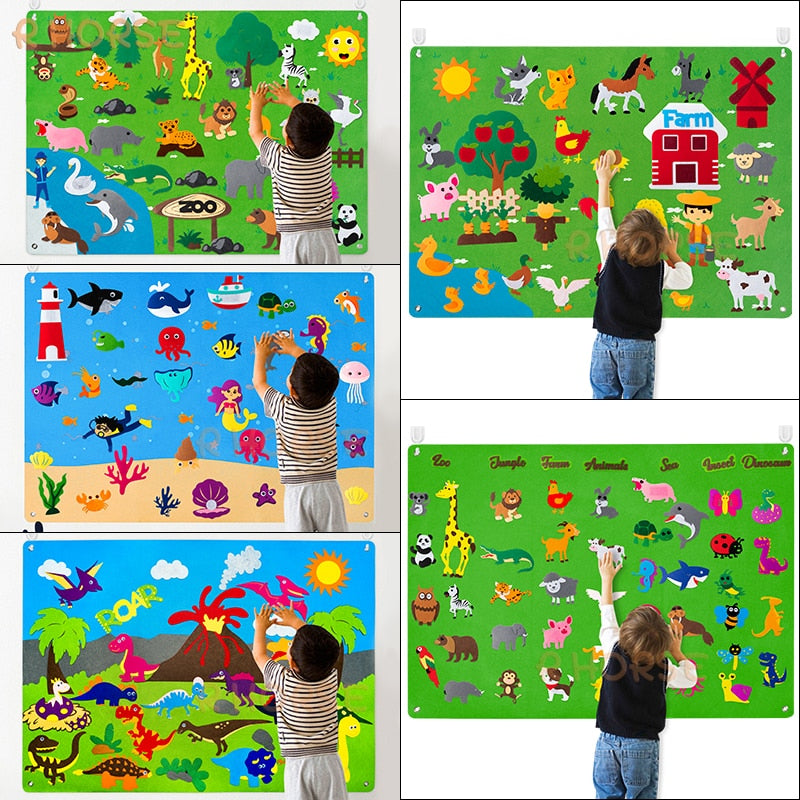 Mural Criativo Montessori - Criatividade e Imaginação