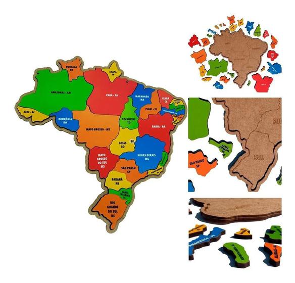 quebra-cabeça mapa do brasil
