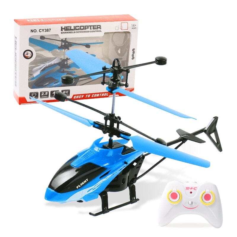 Mini Helicóptero Infantil Com Boneco E Jogo Para Celular