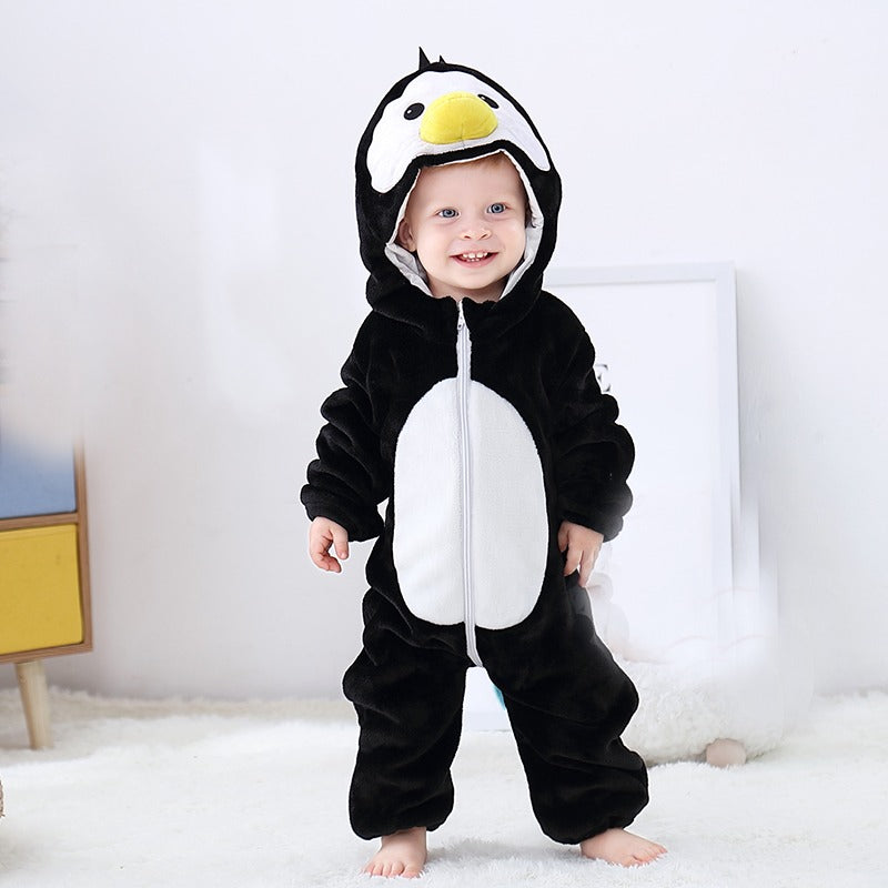Macacão Infantil Bichinhos - Pinguim